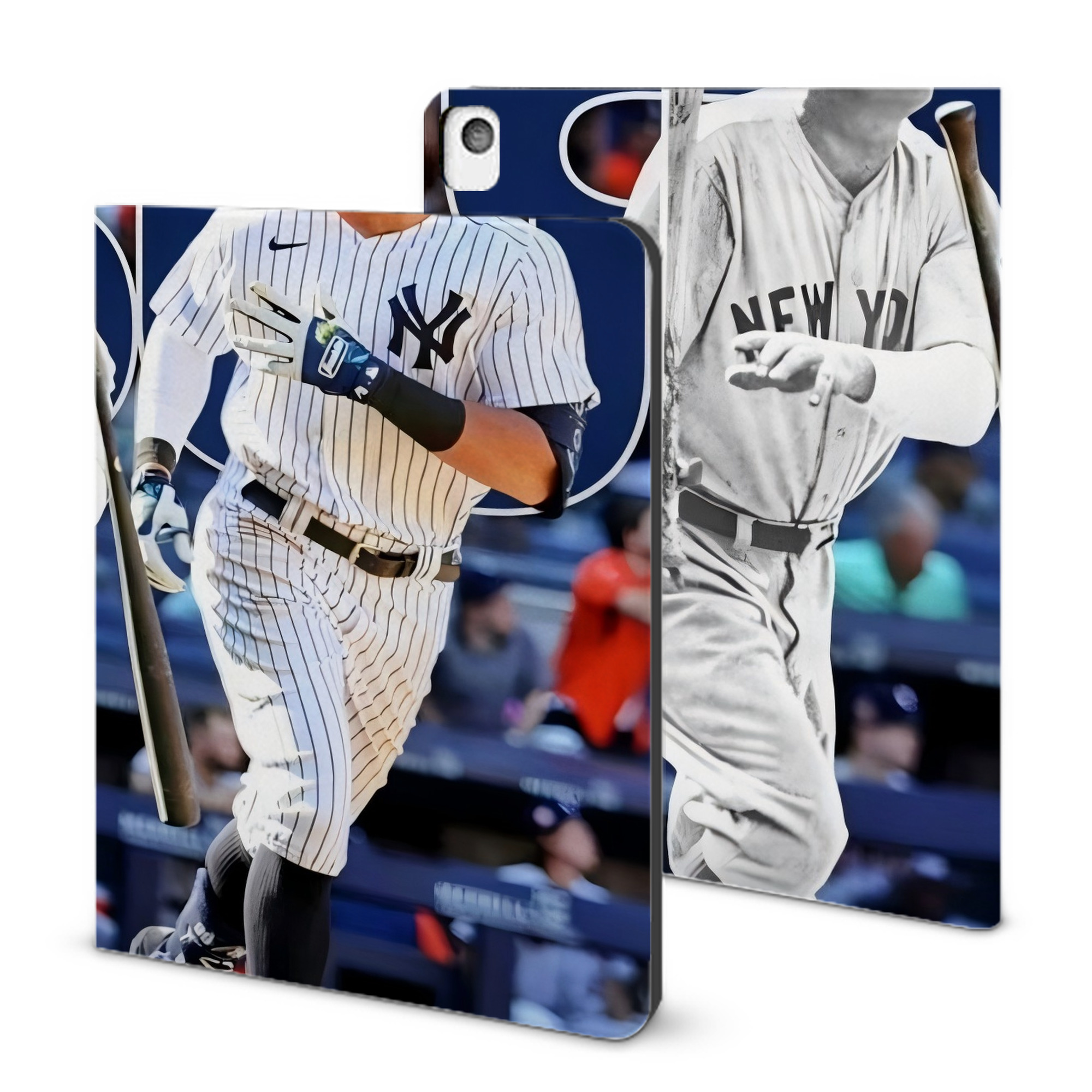 Aaron Judge 60 Home Runs 5 IPad Book-Style Case With Pencil Slot – Slim PU & TPU Cover – Full Protection, Precise Fit, Water & Scratch Resistant